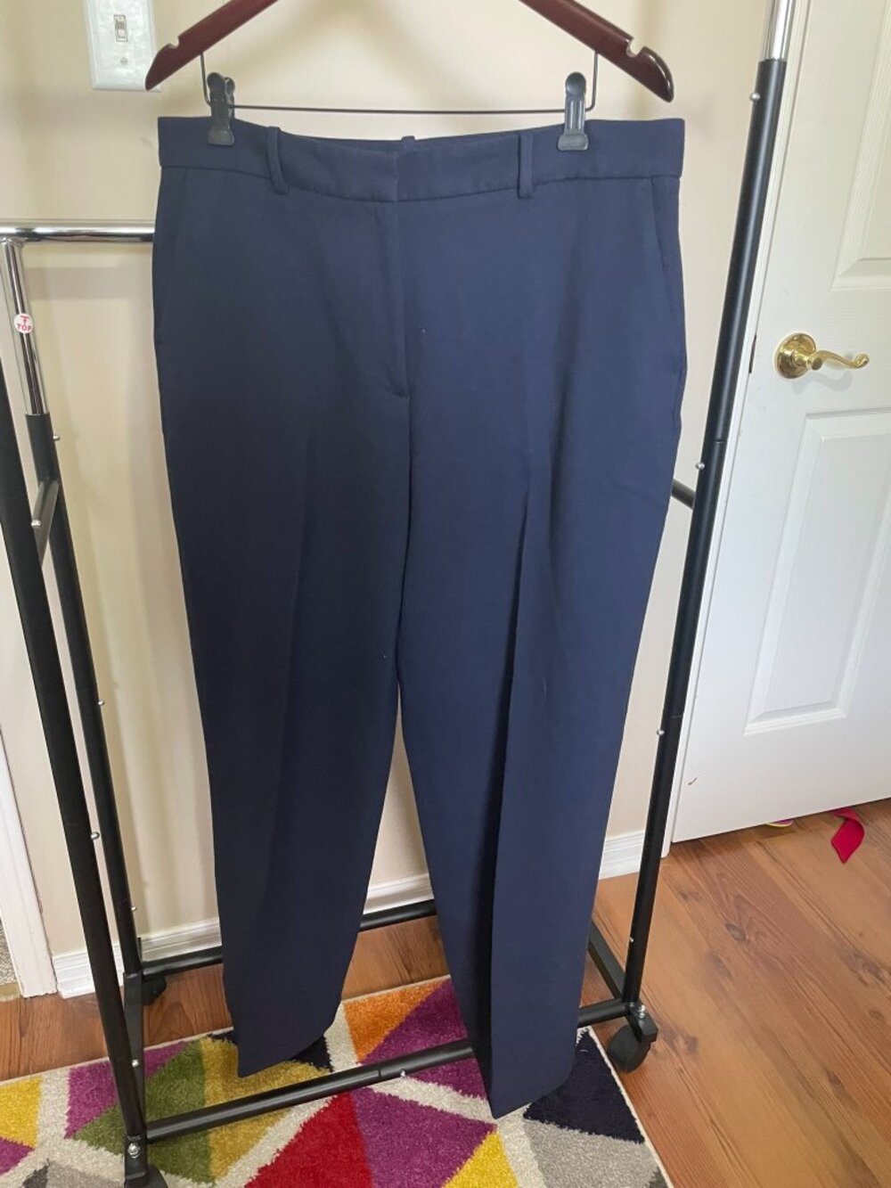 Straight Leg Trouser, Navy, US XL